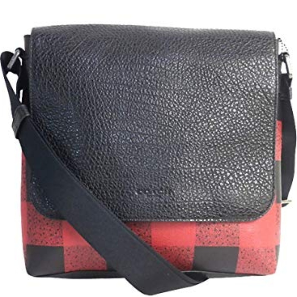 CHARLE SMALL MESSENGER WITH BUFFALO CHECK PRINT